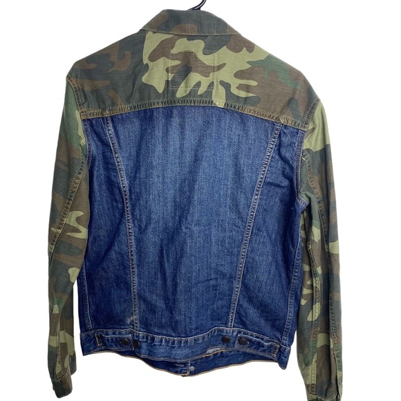 Levi's Men's Camo Color-block Denim Jacket medium - Picture 5 of 5